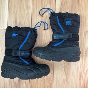 Sorel Kids’ Insulated Drawstring Winter Snow Boots Size: 1